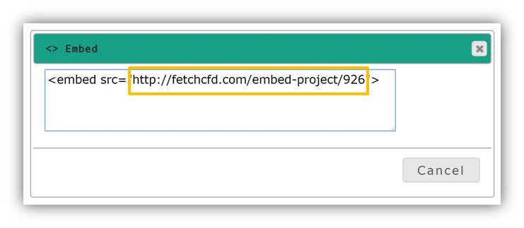 FetchCFD Embed Window