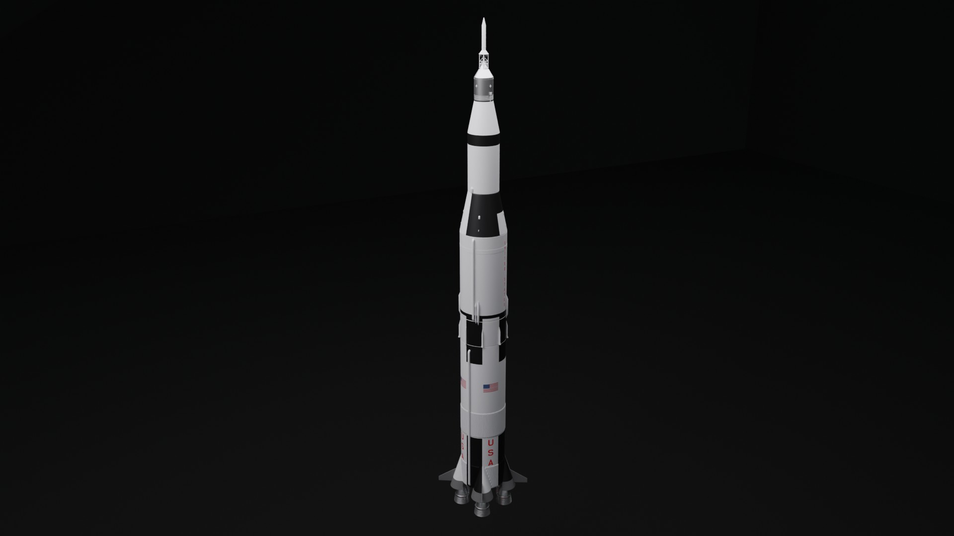 Saturn V heavy launch vehicle online in 3D
